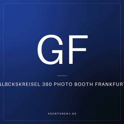 Glückskreisel 360 Photo Booth Frankfurt