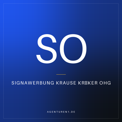 SignaWerbung Krause Kräker oHG