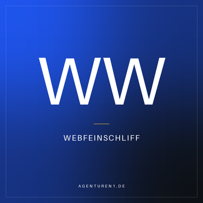 Webfeinschliff