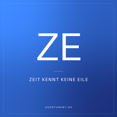 Zeit kennt keine Eile