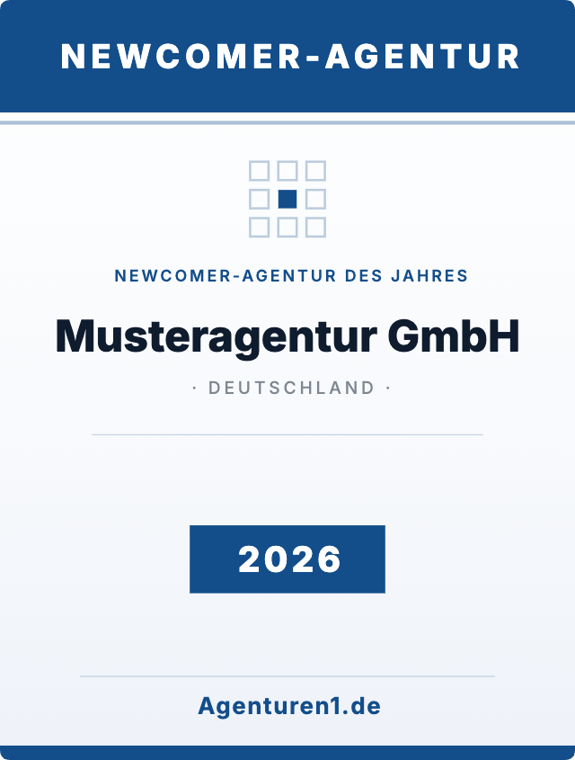 Award Newcomer-Agentur 2026