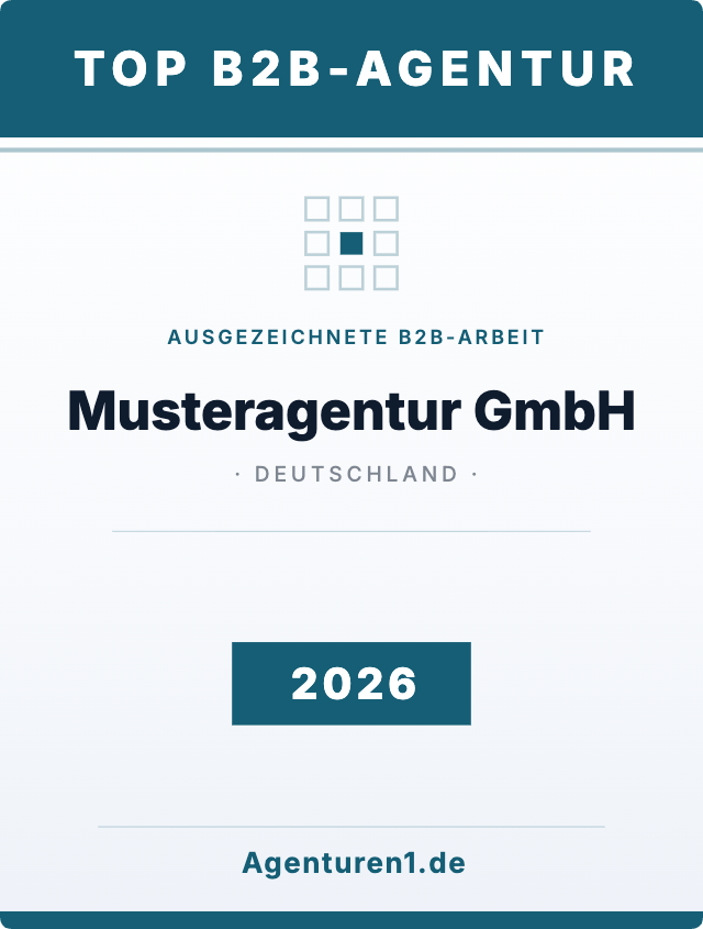 Award Top B2B-Agentur 2026