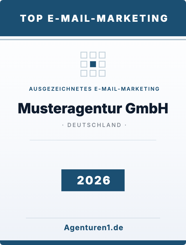 Award Top E-Mail-Marketing 2026