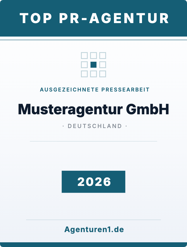 Award Top PR-Agentur 2026