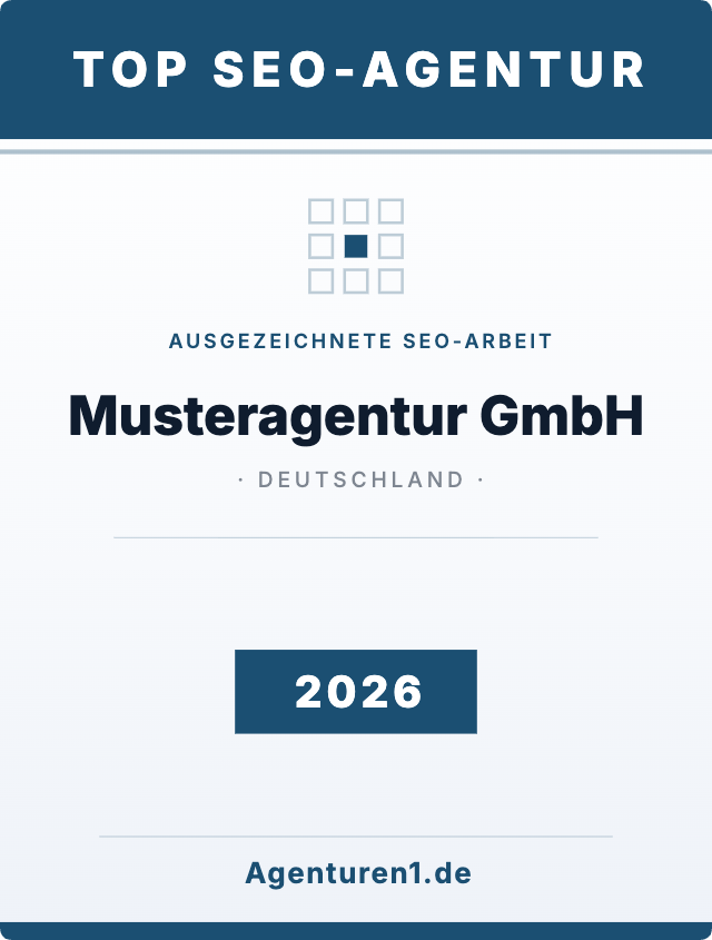 Award Top SEO-Agentur 2026