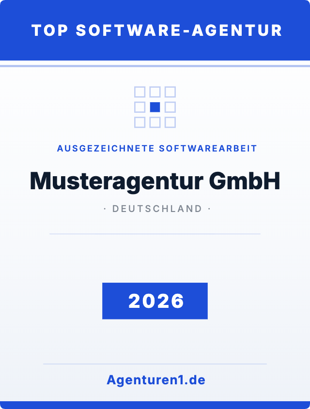 Award Top Software-Agentur 2026