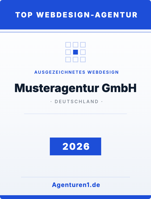 Award Top Webdesign-Agentur 2026